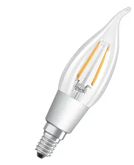 LED žárovky OSRAM LED větruodolná žárovka E14 4W teplá bílá dim čirá
