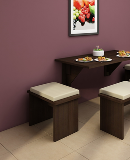 Jídelní stoly Skládací jídelní stůl BASHA 9, dub sonoma tmavý, 5 let záruka