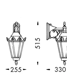 Venkovní nástěnná svítidla Albert Leuchten Venkovní nástěnné světlo 746 W, venkovský styl