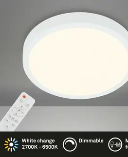 LED stropní svítidla BRILONER CCT LED přisazené svítidlo pr. 38 cm, 22 W, 2900 lm, bílé BRILO 3704-016