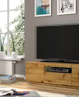 TV stolky ARTBm TV stolek AURA 150 | dub artisan Variant: s LED osvětlením