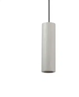 Moderní závěsná svítidla Závěsné svítidlo Ideal Lux Oak SP1 round cemento 150635 kulaté betonové