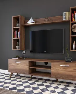 Obývací stěny a sestavy nábytku Televizní stěna M5 ořech