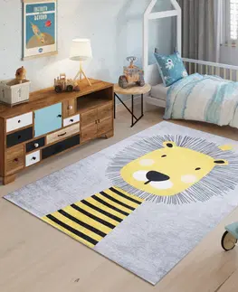Dětské koberce Dětský koberec s roztomilým motivem lva