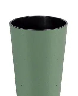 Květináče a truhlíky Prosperplast Květináč Tubus Slim zelený, varianta 30 cm