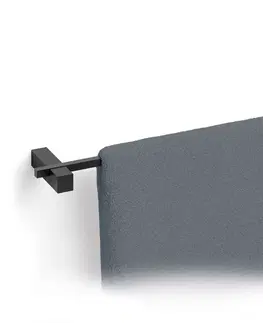 Koupelnový nábytek držák na osušky černý nerezový šířka 67 cm ZACK
