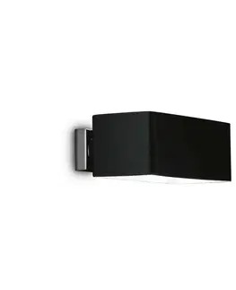 Moderní nástěnná svítidla Ideal Lux BOX AP2 NERO SVÍTIDLO NÁSTĚNNÉ 009513