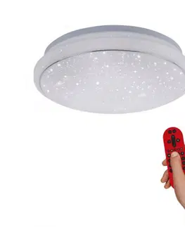 Chytré osvětlení LEUCHTEN DIREKT is JUST LIGHT LED stropní svítidlo Smart Home s RGB změnou barev a nastavitelnou teplotou barvy světla MEDION RGB+3000-5000K