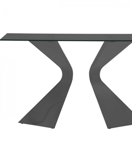 Toaletní/konzolové stolky KARE Design Toaletní stolek Gloria - černý, 140x81cm