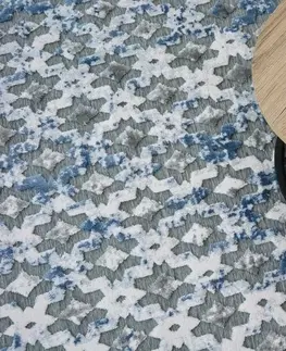 Koberce a koberečky Dywany Lusczow Kusový koberec ACRYLOVY YAZZ 7006 šedý / modrý / slonová kost, velikost 160x220