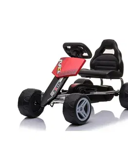 Dětská vozítka a příslušenství Baby Mix Dětská šlapací motokára Go-kart Speedy, červená