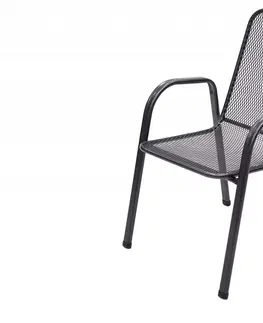 Zahradní židle a křesla DEOKORK Kovová židle (křeslo) Sága nízká