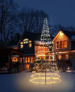 Vánoční venkovní dekorace twinkly Světelný strom pro venkovní použití, RGBW, výška 600 cm