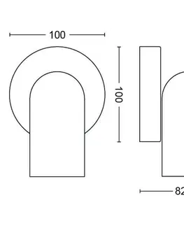Moderní bodová svítidla Bodové svítidlo Philips Pongee 50581/30/PN černé 1x max.10W