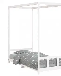Dětské pokoje Dětská postel s nebesy Dekorhome 90 x 190 cm