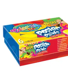 Hračky PATIO - Colorino temperové barvy Neon 6 barev