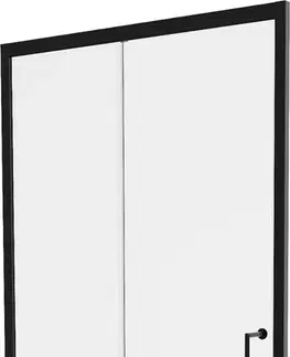 Sprchové kouty MEXEN Apia posuvné sprchové dveře 150, transparent, černé 845-150-000-70-00