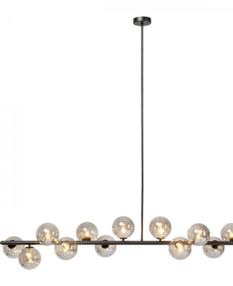 Designové lustry KARE Design Stropní světlo Scala Balls - černé 150cm