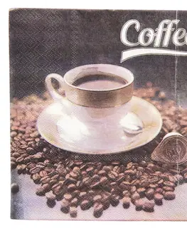 Ubrousky Papírové ubrousky Coffee 20 ks- 33*33 cm  Clayre & Eef 73055