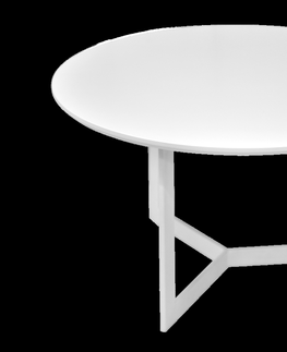 Konferenční stolky Konferenční stolek THURETI 50, bílá/bílá