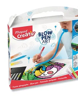 Hračky MAPED - Kreativní sada CREATIV Blowpen Pop Art, sada 6 ks