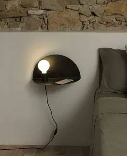 Moderní nástěnná svítidla FARO NIT Left nástěnná lampa, černá