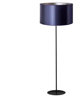 Lampy   - Stojací lampa CANNES 1xE27/15W/230V 45 cm fialová/stříbrná/černá 