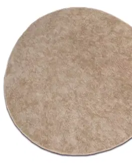 Koberce a koberečky Dywany Lusczow Kulatý koberec SERENADE Graib světle hnědý, velikost kruh 100