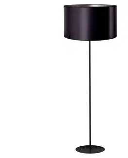 Lampy   - Stojací lampa CANNES 1xE27/15W/230V 45 cm černá/stříbrná 