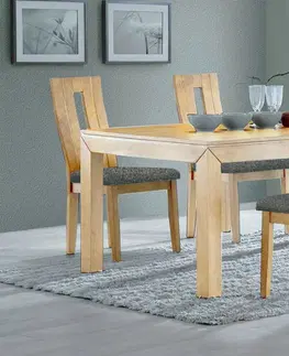 Jídelní sety Kasvo MORIS stůl+NELA židle 4ks Ořech / látka SH21