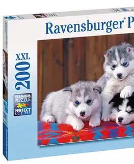 Hračky puzzle RAVENSBURGER - Husky; 200 dílků