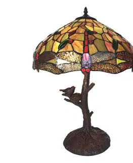 Svítidla Stolní Tiffany lampa Leonelle  - Ø 41*57 cm  Clayre & Eef 5LL-6111
