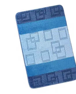 Koberce a koberečky Bellatex Koupelnová předložka Bany Kostky modrá, 60 x 100 cm