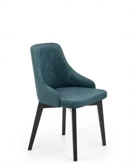 Židle Jídelní židle TOLEDO 3 Halmar Tmavě zelená