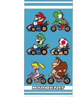 Ručníky Dětská osuška Super Mario Kart, 70 x 140 cm