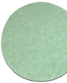 Koberce a koberečky Dywany Lusczow Kulatý koberec SERENADE Graib zelený, velikost kruh 100