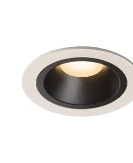 LED podhledová svítidla SLV BIG WHITE NUMINOS DL M vnitřní LED zápustné stropní svítidlo bílá/černá 2700 K 20° včetně listových pružin 1003853