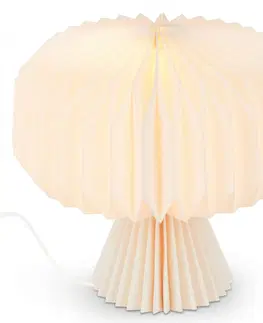 Lampy na noční stolek BRILONER Papírová stolní lampa 25 cm 1x E14 max. 6 W bílé BRILO 7493016