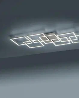 Chytré osvětlení PAUL NEUHAUS, Q-INIGO, LED stropní svítidlo, ocel, Smart Home ZigBee 2700-5000K 6014-55