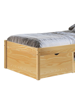 Postele Multifunkční postel SAGAR 90x200 cm včetně roštu, masiv borovice