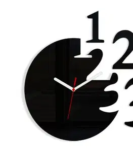 Hodiny ModernClock Nástěnné hodiny Numero černé