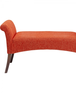 Lavice do předsíně KARE Design Čalouněná lavice Motley - oranžová