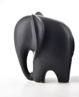  Mondex Keramický slon MIA BLACK I matně černý