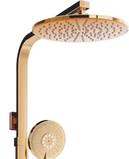 Sprchy a sprchové panely MEXEN/S Q40 sprchový set růžové zlato 798404095-60