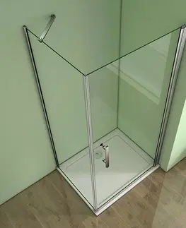 Sprchové vaničky H K MELODY A1 90 cm s jednokřídlými dveřmi včetně sprchové vaničky z litého mramoru