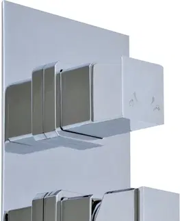 Koupelnové baterie SLEZAK-RAV Vodovodní baterie sprchová vestavěná s přepínačem LOIRA, Barva: chrom LR586K