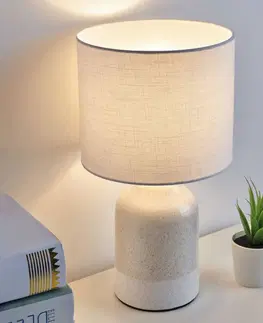 Stolní lampy Pauleen Pauleen Sandy Glow stolní lampa, bílá/béžová