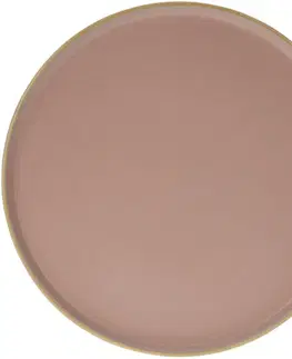 Talíře Kameninový jídelní talíř Magnus, 26,5 cm, růžová