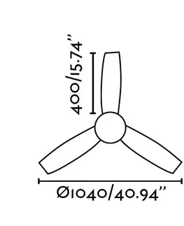 Domácí ventilátory Stropní ventilátor se světlem Faro MINI UFO 33454 bílá/javor