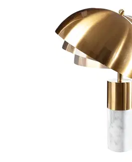 Stolní lampy LuxD 25021 Designová stolní lampa Aamira 52 cm zlatá